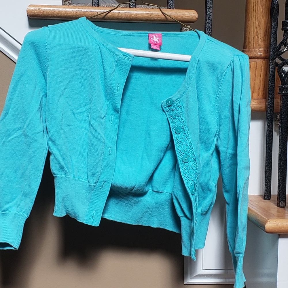 Baby Aqua Mini Cardigan